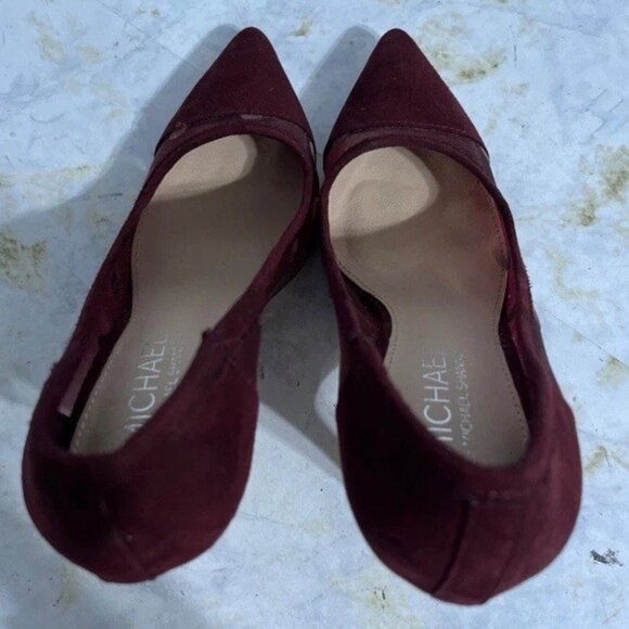 Michael Shannon Women’s Shoes Red/ Burgundy Heels - Picture 7 of 10